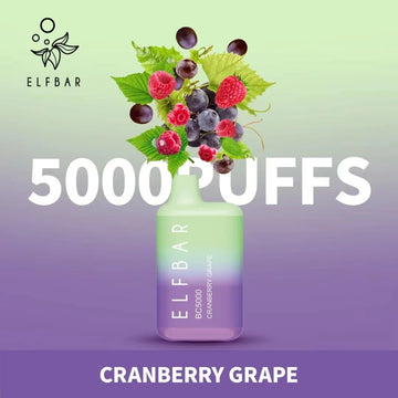Elf Bar Cranberry Grape 5000 Puffs Disposable Device