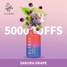 Elf Bar Sakura Grape 5000 Puffs Disposable Device