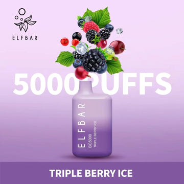 Elf Bar Triple Berry BC 5000 Puffs Disposable Device