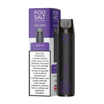 Pod Salt Go Grape Ice 1200 Puffs Disposable Device