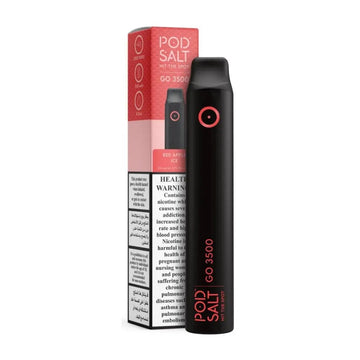 Pod Salt Go Red Apple Ice 3500 Puffs Disposable Device