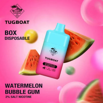 Tugboat Box Watermelon Bubble Gum 6000 Puffs Disposable Device