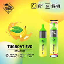 Tugboat Evo Banana Ice 4500 Puffs Disposable Device