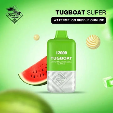 Tugboat Super Watermelon Bubble Gum Ice Disposable Device