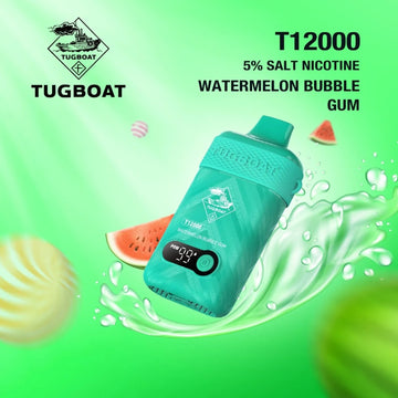 Tugboat T12000 Watermelon Bubble Gum Disposable Device